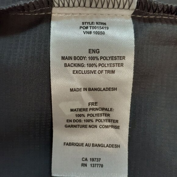 Elevate Softshell Jacket Womens Size S/P Gray Full Zip Pocket Detachable Hood - Picture 9 of 10